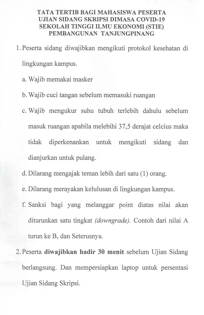 Jadwal Sidang Skripsi Akuntansi dan Manajemen Terbaru