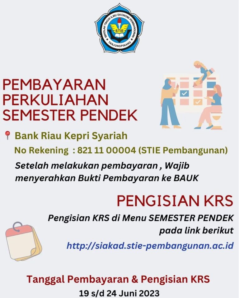 [UPDATE] Jadwal Semester Pendek Progam Studi S-1 Akuntansi dan S-1 Manajemen Tahun Akademik 2022/2023