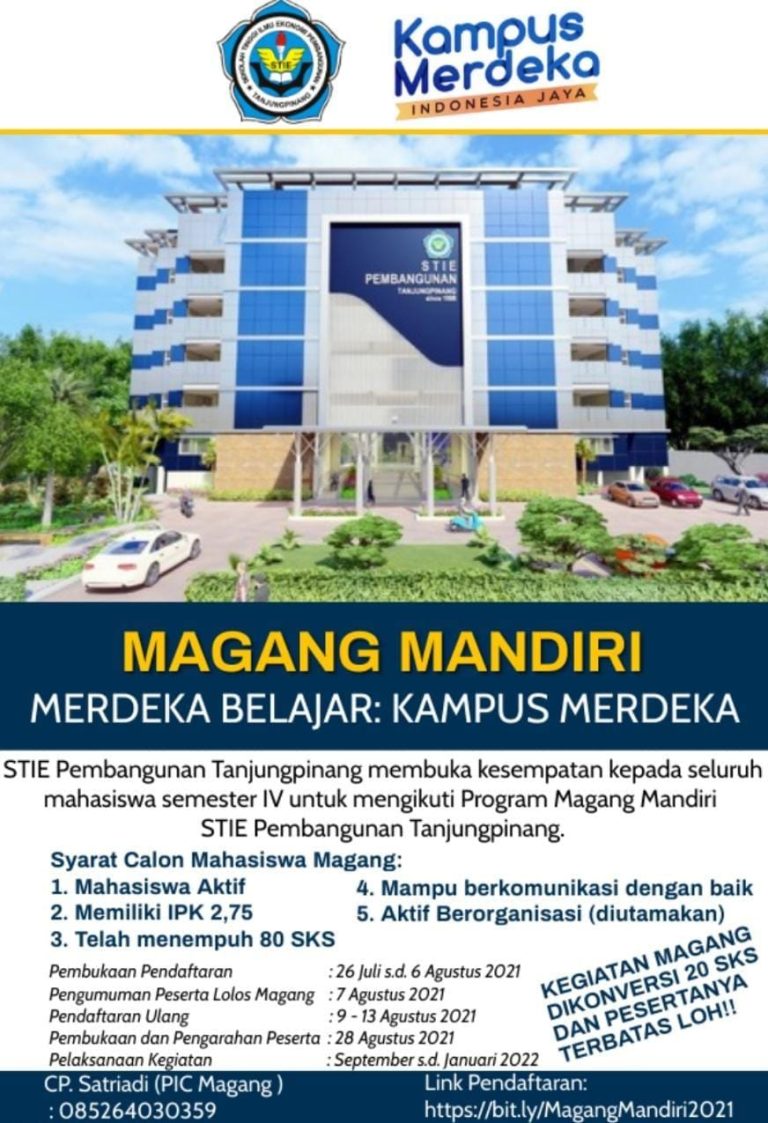 Magang Mandiri Merdeka Belajar STIE Pembangunan Tanjungpinang