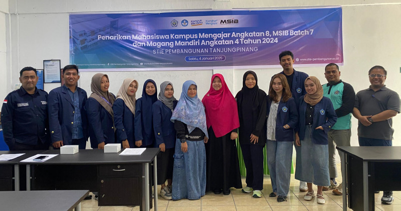 STIE Pembangunan Tanjungpinang Menggelar Acara Penarikan Mahasiswa Kampus Mengajar Angkatan 8, Magang dan Studi Independen Bersertifikat (MSIB) Batch 7, dan Magang Mandiri Angkatan 4 Tahun 2024