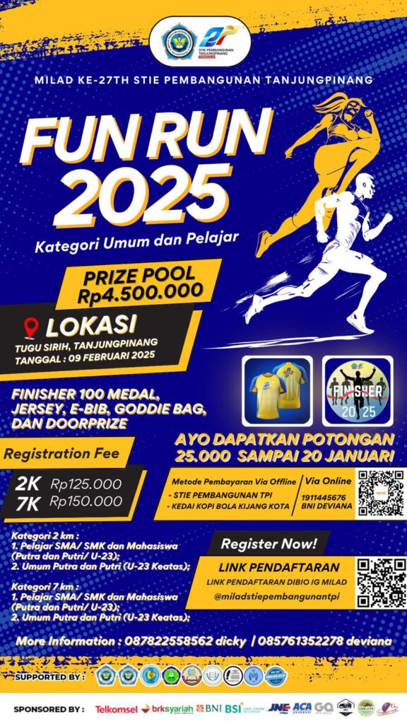 Fun Run STIE Pembangunan Tanjungpinang 2025
